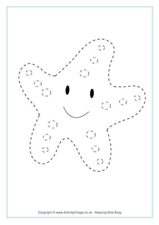 Starfish Tracing Page
