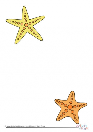 Starfish Writing Paper