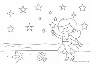 Stars Colouring Page