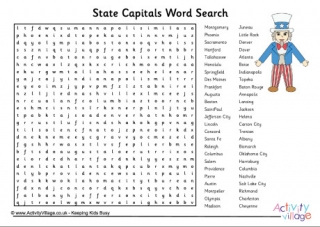 State Capitals Scramble