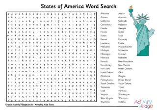 4th of July Word Search