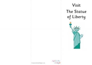 Statue of Liberty tourist leaflet