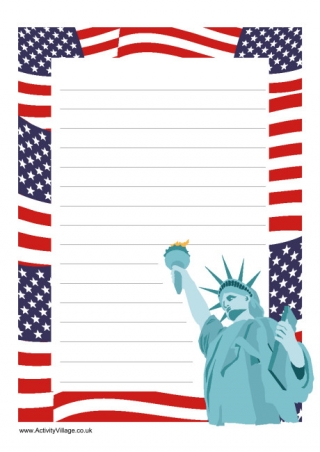 Statue of Liberty Writing Frame