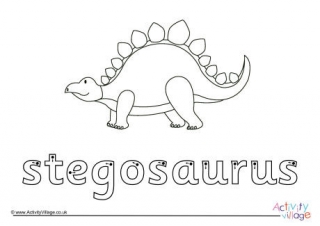 Stegosaurus Finger Tracing