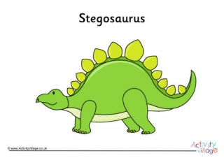 Stegosaurus Poster