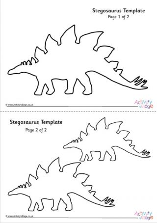 Stegosaurus Template