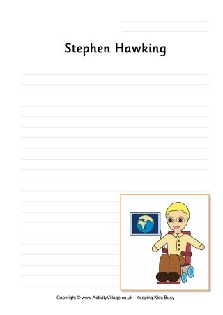 Stephen Hawking Writing Page