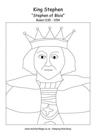 Stephen I Colouring Page