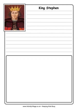 Stephen I Notebooking Page