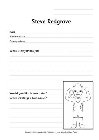 Steve Redgrave Worksheet