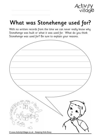 Stonehenge Opinion Writing Prompt