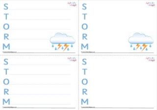 Storm Acrostic Poem Printable