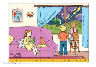 Stormy Day Counting Jigsaw