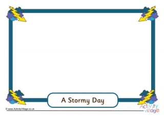 Stormy Day Picture Frame
