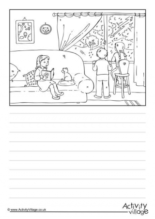 Stormy Day Story Paper