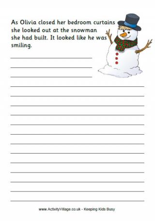 Story Starter - Winter Snowman