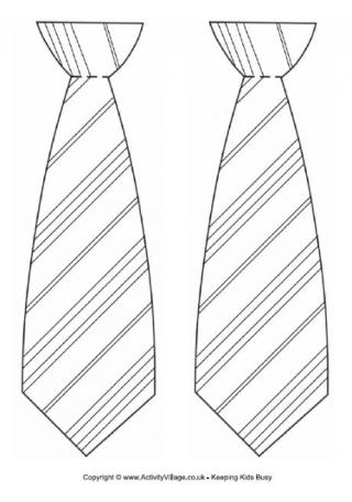 Striped tie template