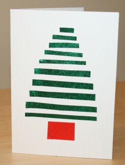 Stripy Christmas Card