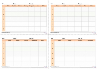 Subject Termly Planner 1