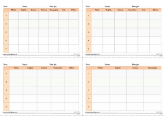 Subject Termly Planner 1