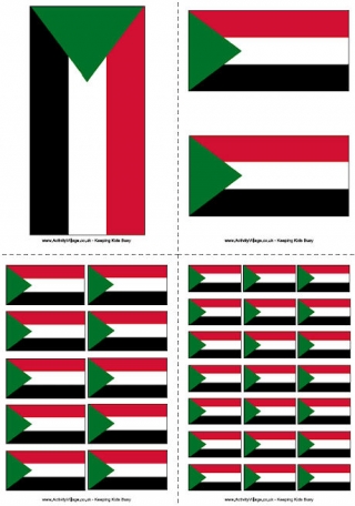 Sudan Flag Printable