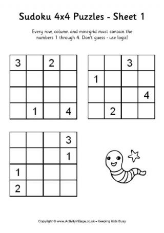 Sudoku 4x4 Puzzle 1