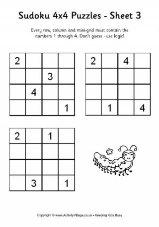 Sudoku 4x4 Puzzle 3
