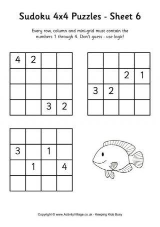 Sudoku 4x4 Puzzle 6