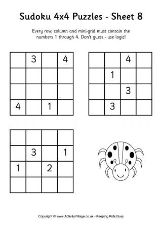 Sudoku 4x4 Puzzle 8