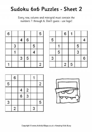 Sudoku 6x6 Puzzle 2