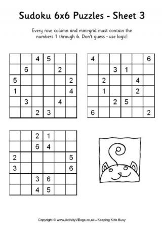 Sudoku 6x6 Puzzle 3