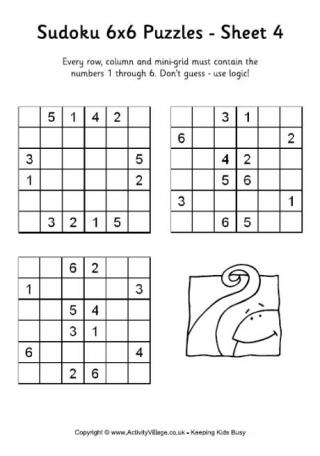 Sudoku 6x6 Puzzle 4