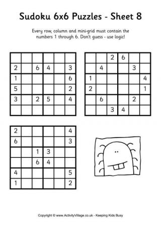 Sudoku 6x6 Puzzle 8