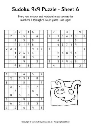 Sudoku 9x9 Puzzle 6
