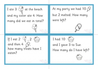 Summer Food Story Sums Year 1