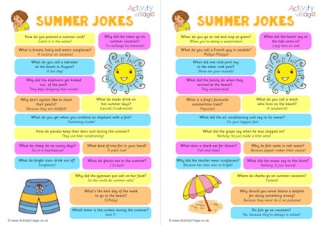 Summer Jokes Printable