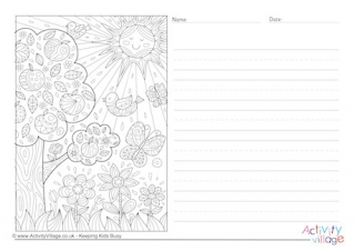 Summer Nature Story Paper