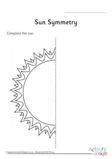 Summer Symmetry Worksheets