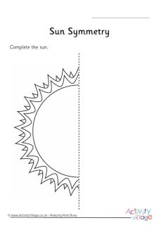 Summer Symmetry Worksheets