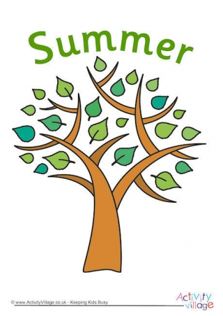 Summer Tree Poster