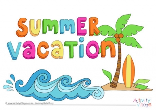 Summer Vacation Sign