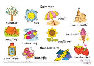 Summer Word Mat