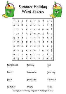 Summer Word Searches