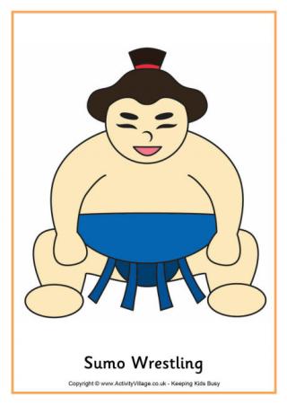 Sumo Wrestling Poster