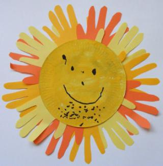 Sun Handprint Craft