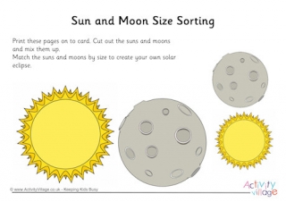 Sun And Moon Size Sorting