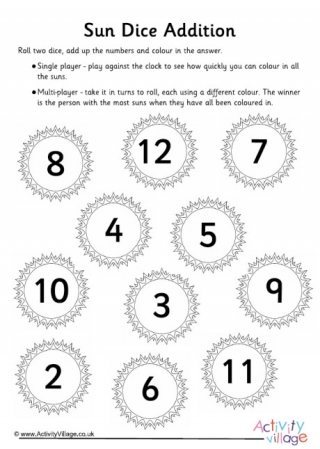 Sun Dice Addition