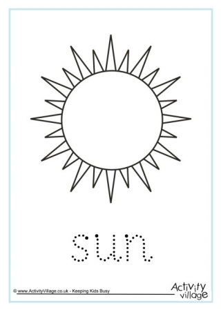 Sun Word Tracing