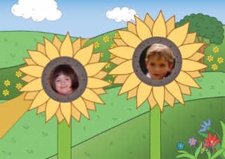 Sunflower photo frame