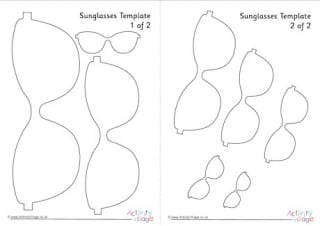 Sunglasses Template